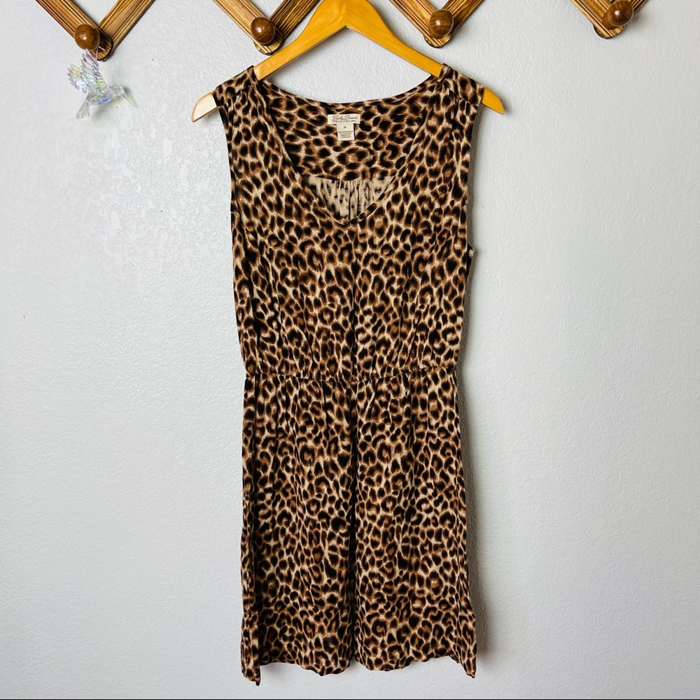 Lucky brand leopard print sleeveless dress